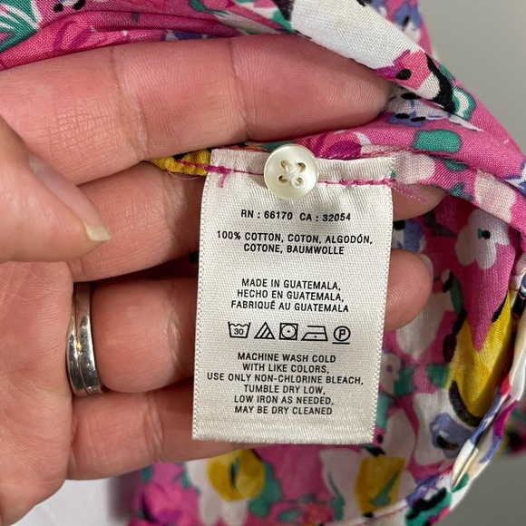 Anthropologie Holding Horses Floral Boho Long Sleeve Button-Down Shirt 6 NWOT - Picture 6 of 6